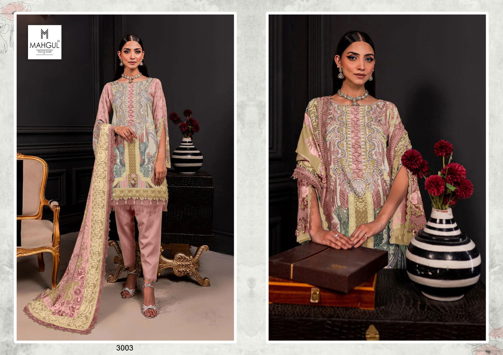 Mahgul Queen Court Vol 3 By Shraddha Nx Embroidery Cotton Pakistani Suit Wholesale Price In Surat
